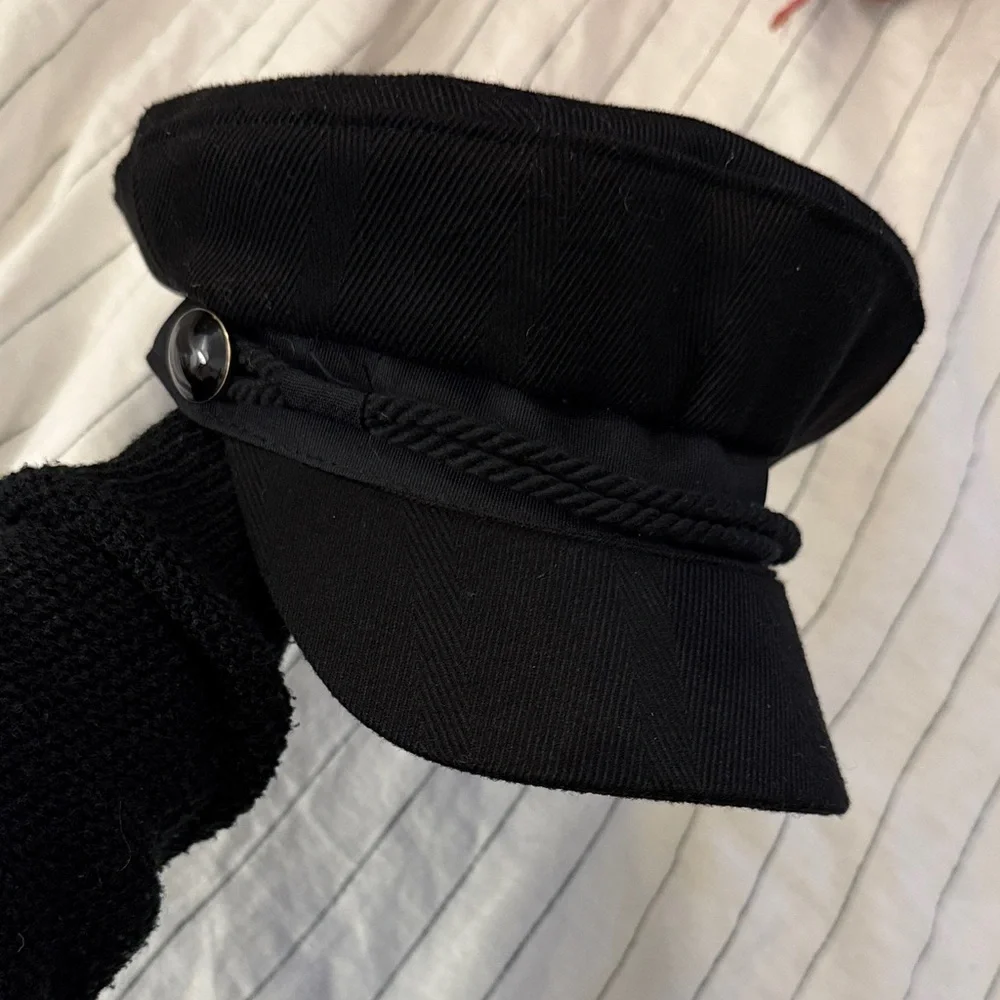 August Hats Black Women’s Newsboy Cap - Picture 3 of 4
